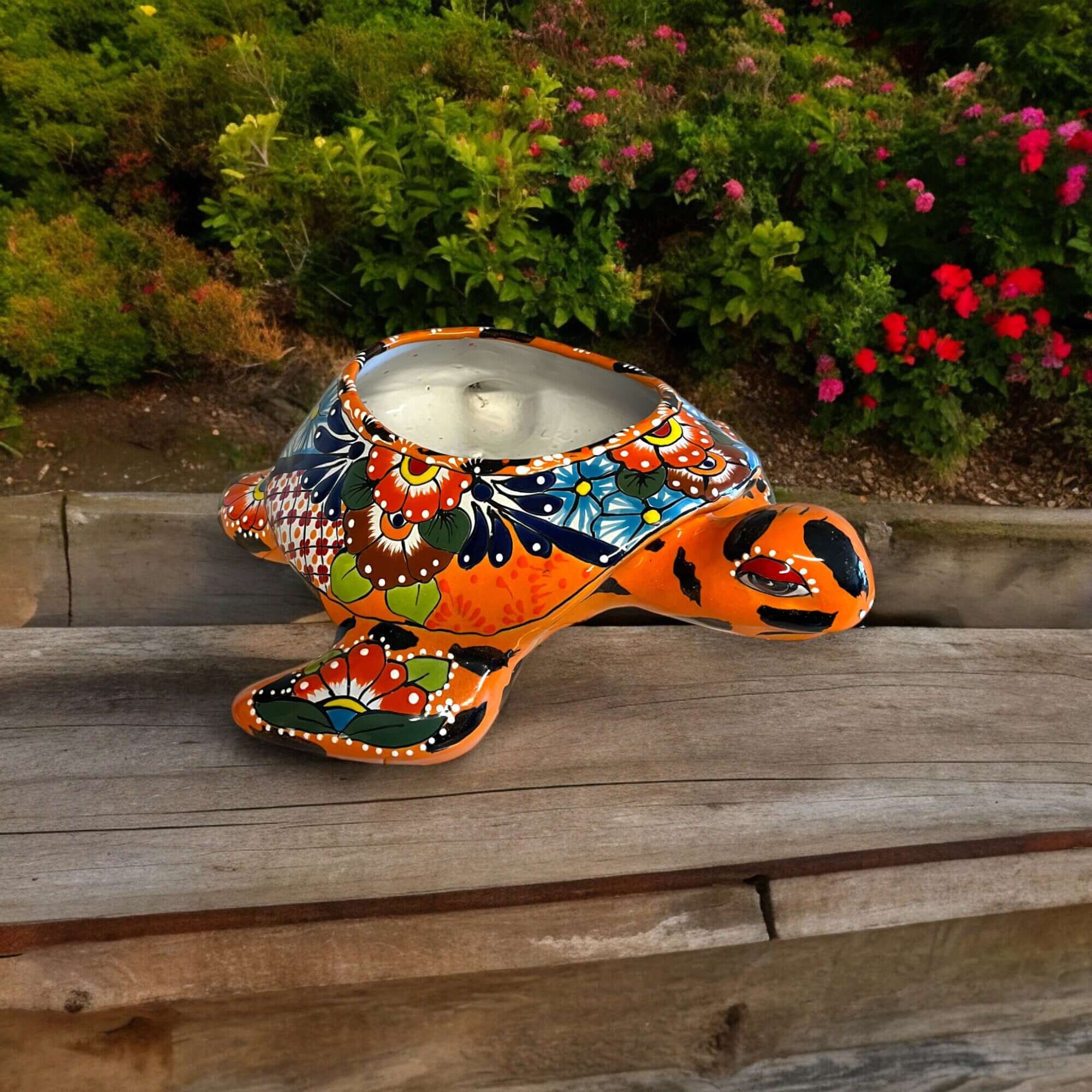 Talavera Sea Turtle Planter | Handcrafted Pot