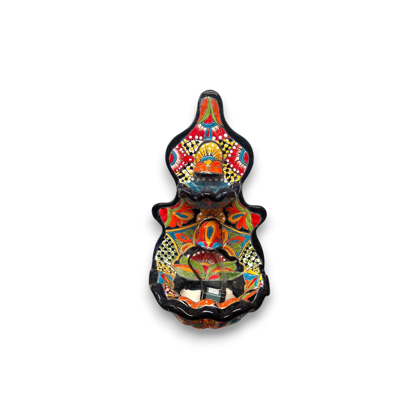 Handmade Mexican Talavera Wall Fountain | Authentic Art Decor (Large)