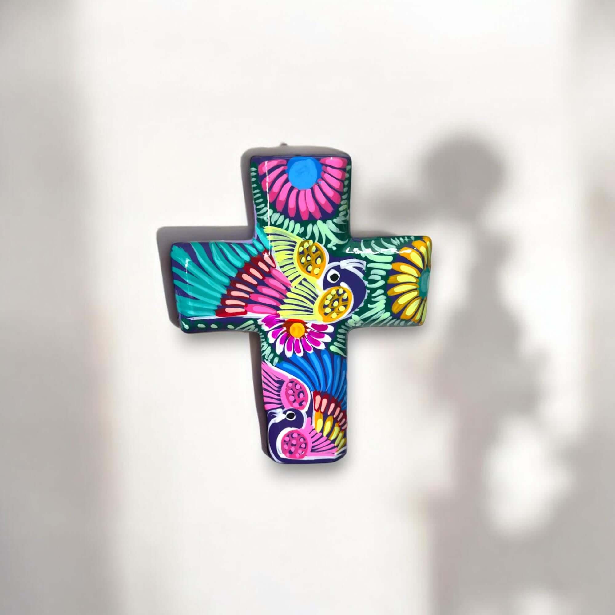 Guerrero Hand-Painted Cross Wall Art | Décor