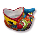 Rare XL Talavera Fish Planter | Hand-Painted Mexican Statue Pottery - colorful hand-painted Talavera fish planter from Guanajuato, kiln-fired lead-free glaze