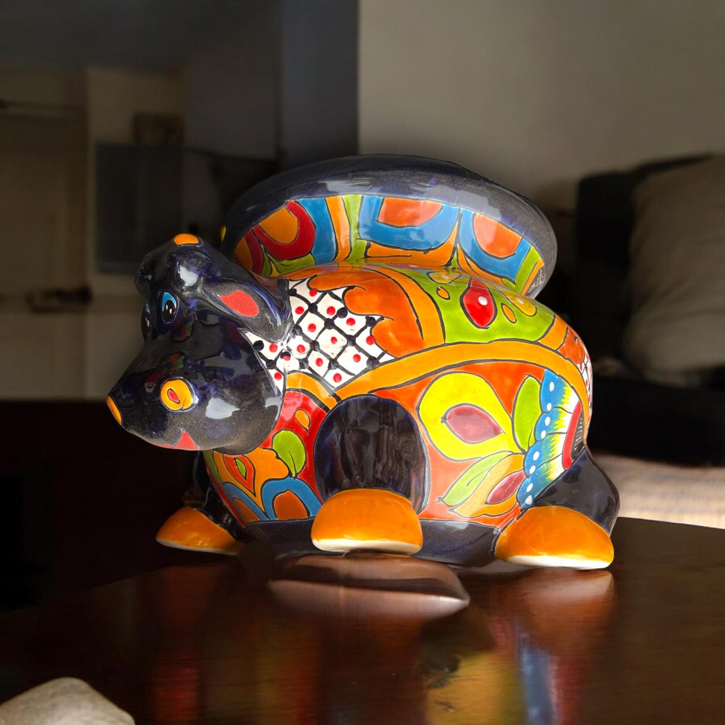 Talavera Cow Planter | Handcrafted Mexican Pottery for Home & Garden