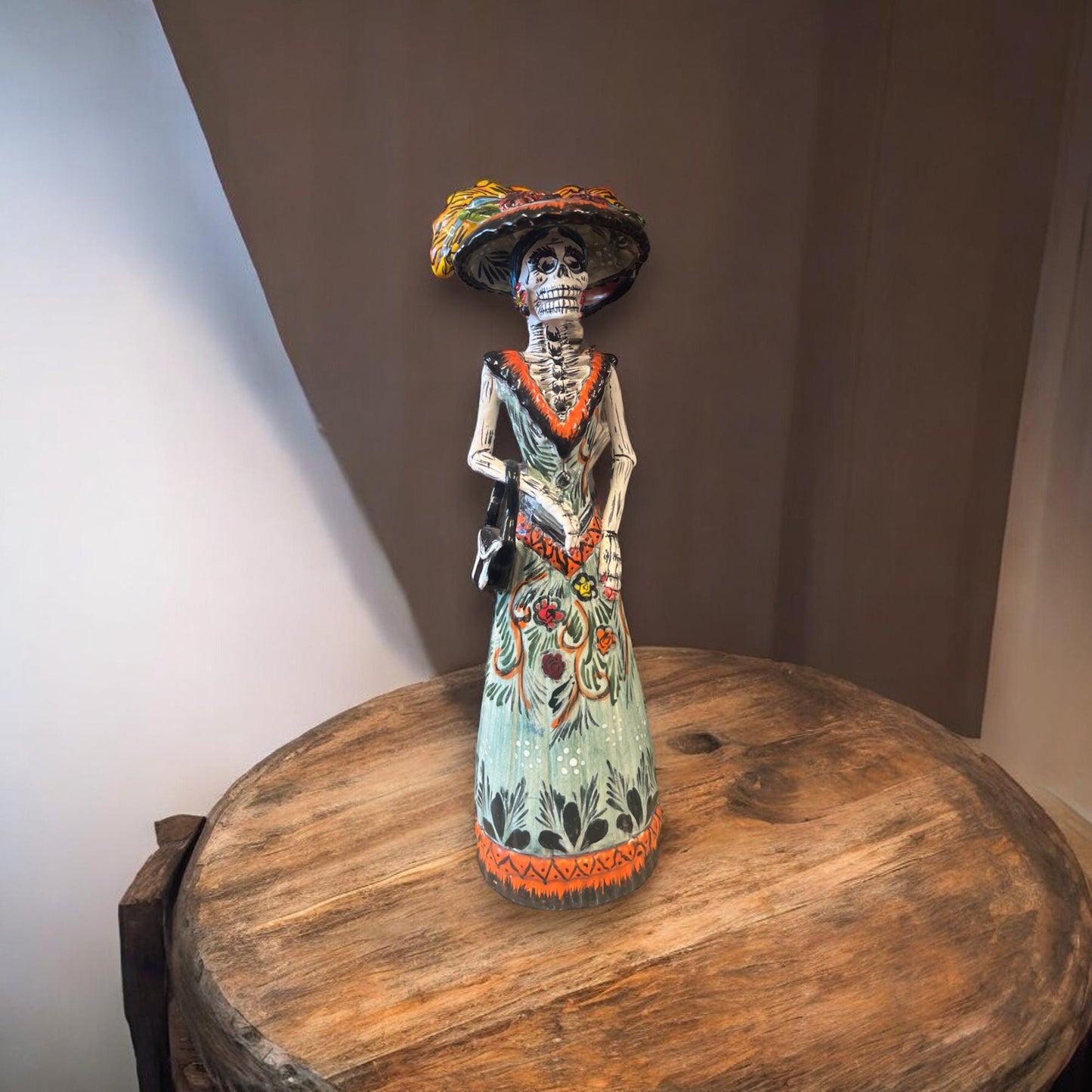 Talavera Catrina Skeleton | Handmade Day of the Dead Figurine