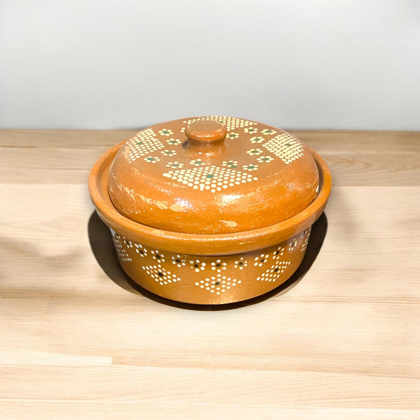 Handmade Barro Tortilla Warmer | Hand-Painted Mexican Terracotta Pottery