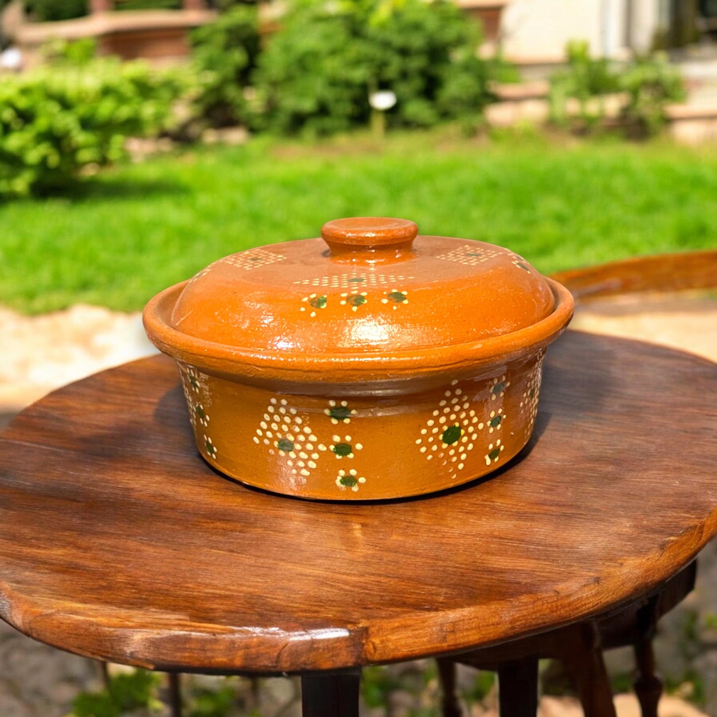 Handmade Barro Tortilla Warmer | Hand-Painted Mexican Terracotta Pottery