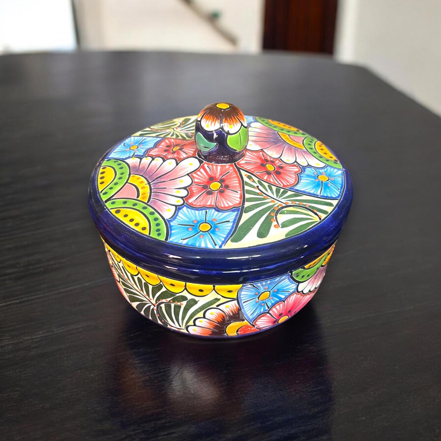 Handmade Talavera Tortilla Warmer | Artisan Mexican Kitchenware