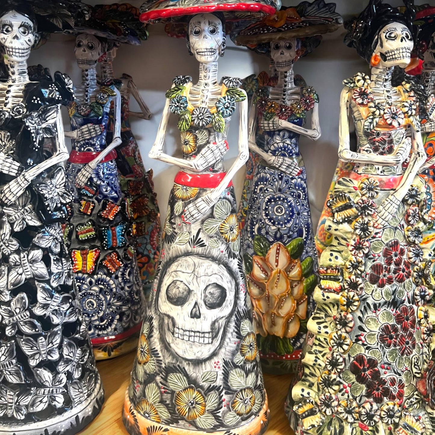 Talavera Catrina Skeleton | Handmade Day of the Dead Figurine