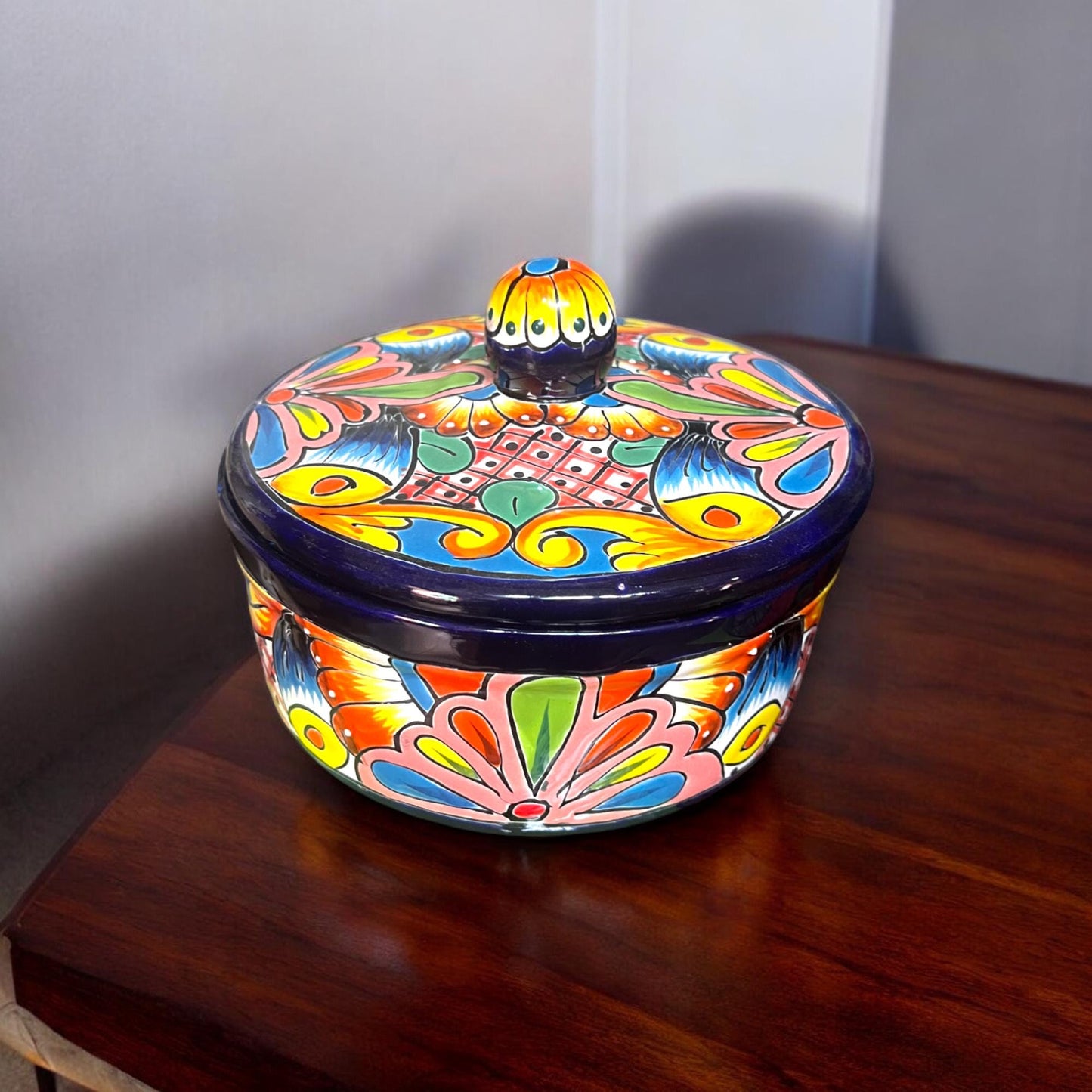 Handmade Talavera Tortilla Warmer | Artisan Mexican Kitchenware