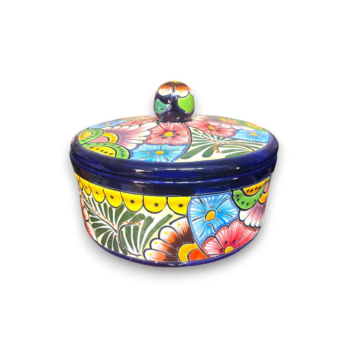 Handmade Talavera Tortilla Warmer | Artisan Mexican Kitchenware