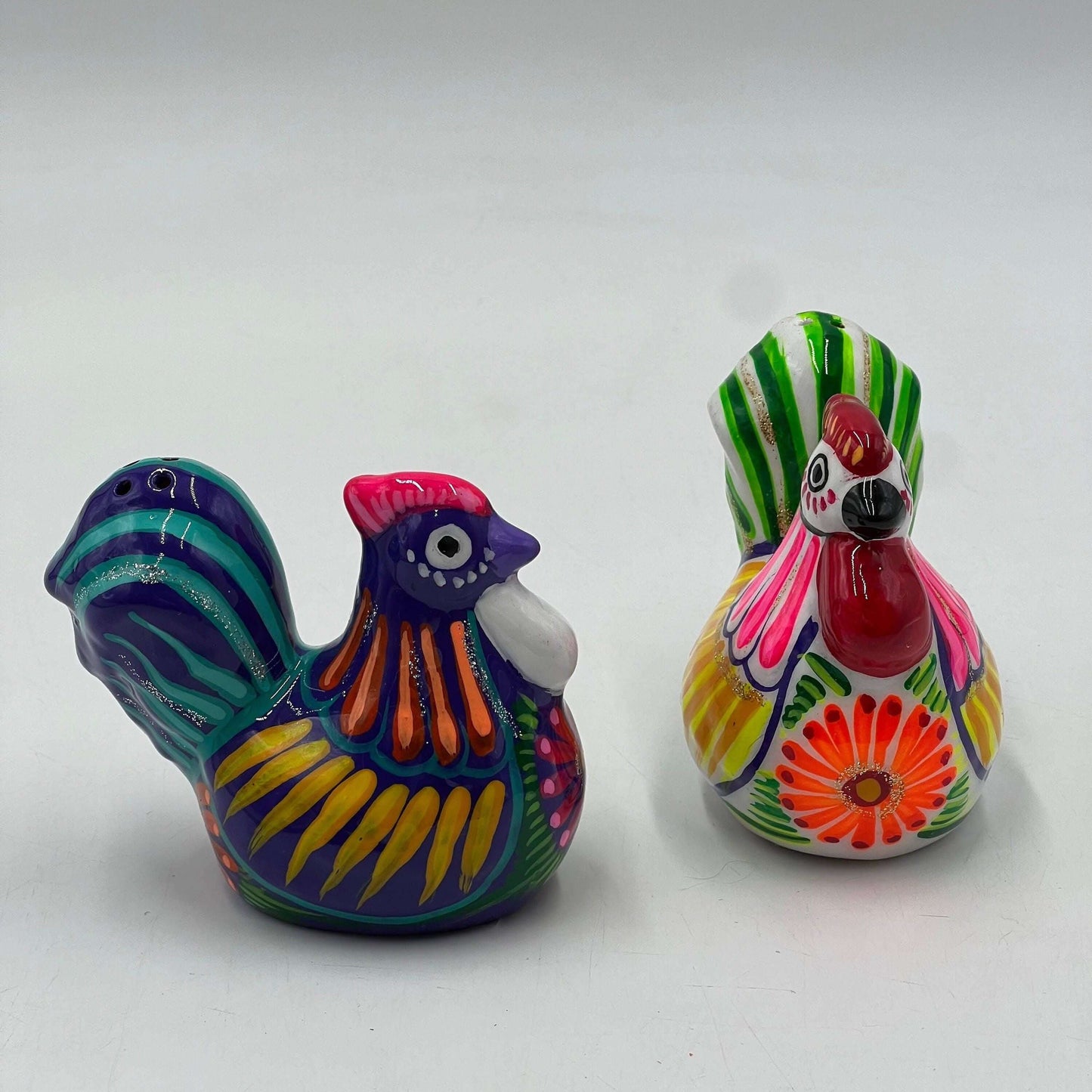 Hand-Painted Chicken Shakers | Mexican Craft