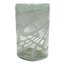 White Swirl Hand-Blown Mexican Glass | Artisan Drinkware