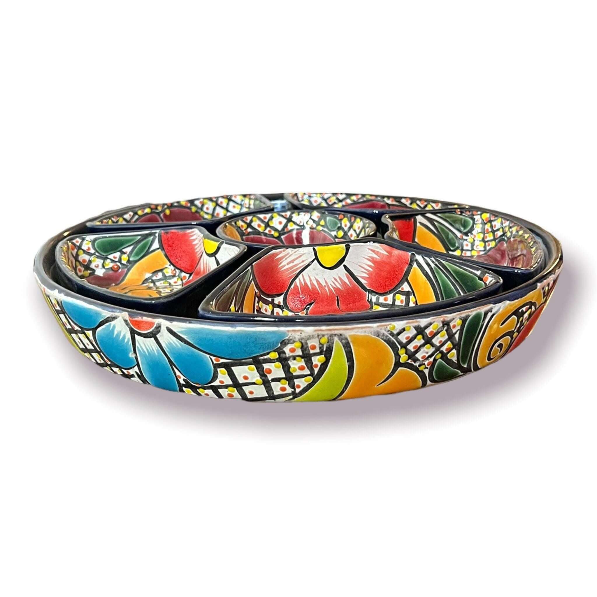 Mexican Talavera Sectional Appetizer Tray
