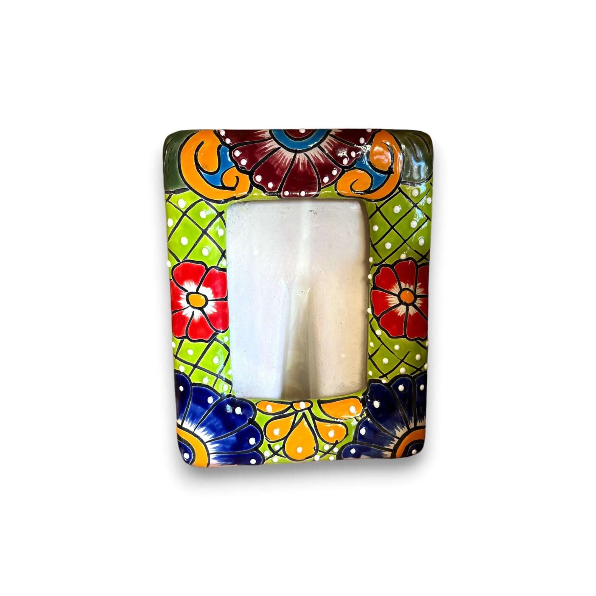 Mexican Talavera Picture Frame - 5x7 Hand-Painted