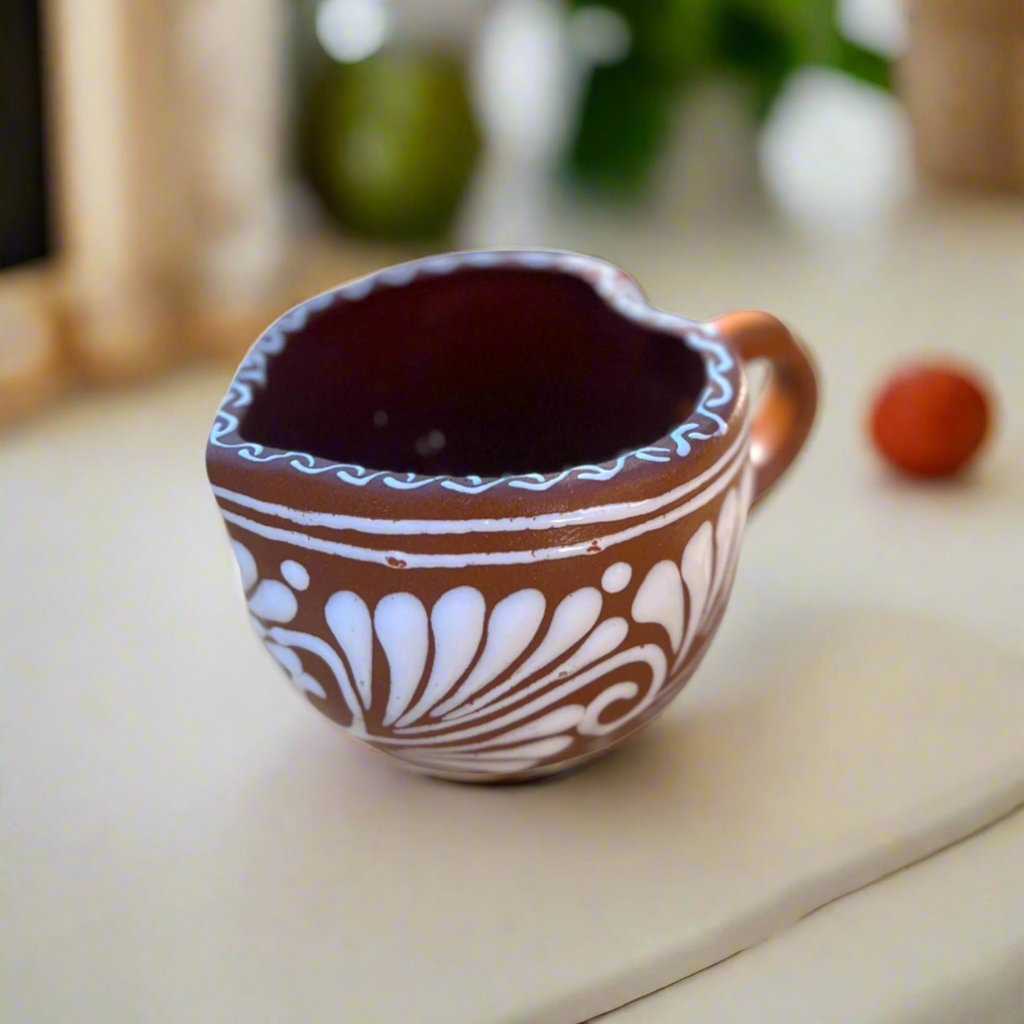 Talavera Heart Mug | Hand-Painted Mexican Ceramic Coffee Cup