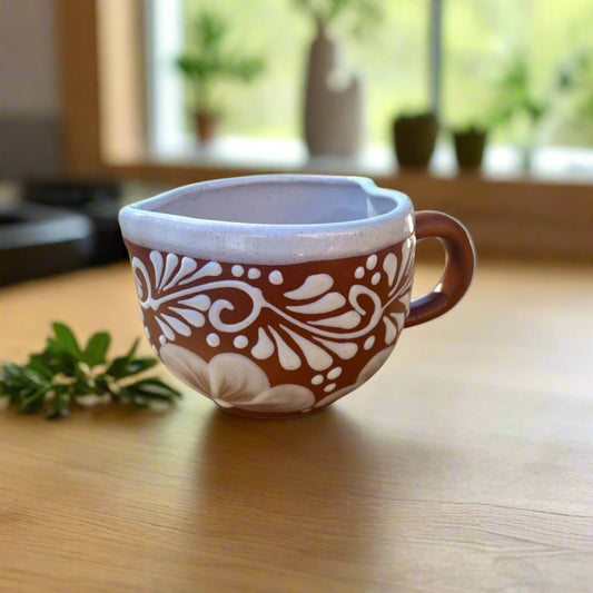 Talavera Heart Mug | Hand-Painted Mexican Ceramic Coffee Cup