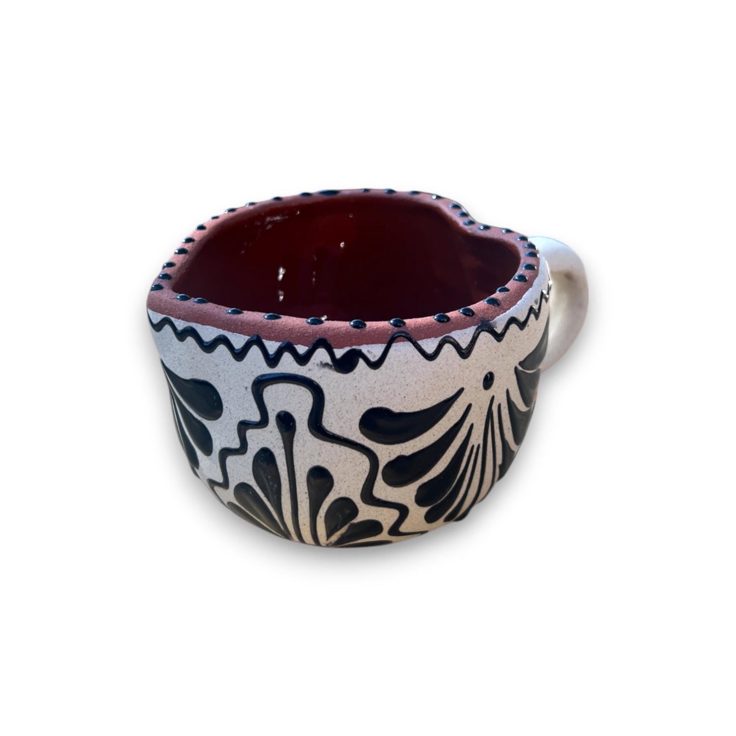 Talavera Heart Mug | Hand-Painted Mexican Ceramic Coffee Cup