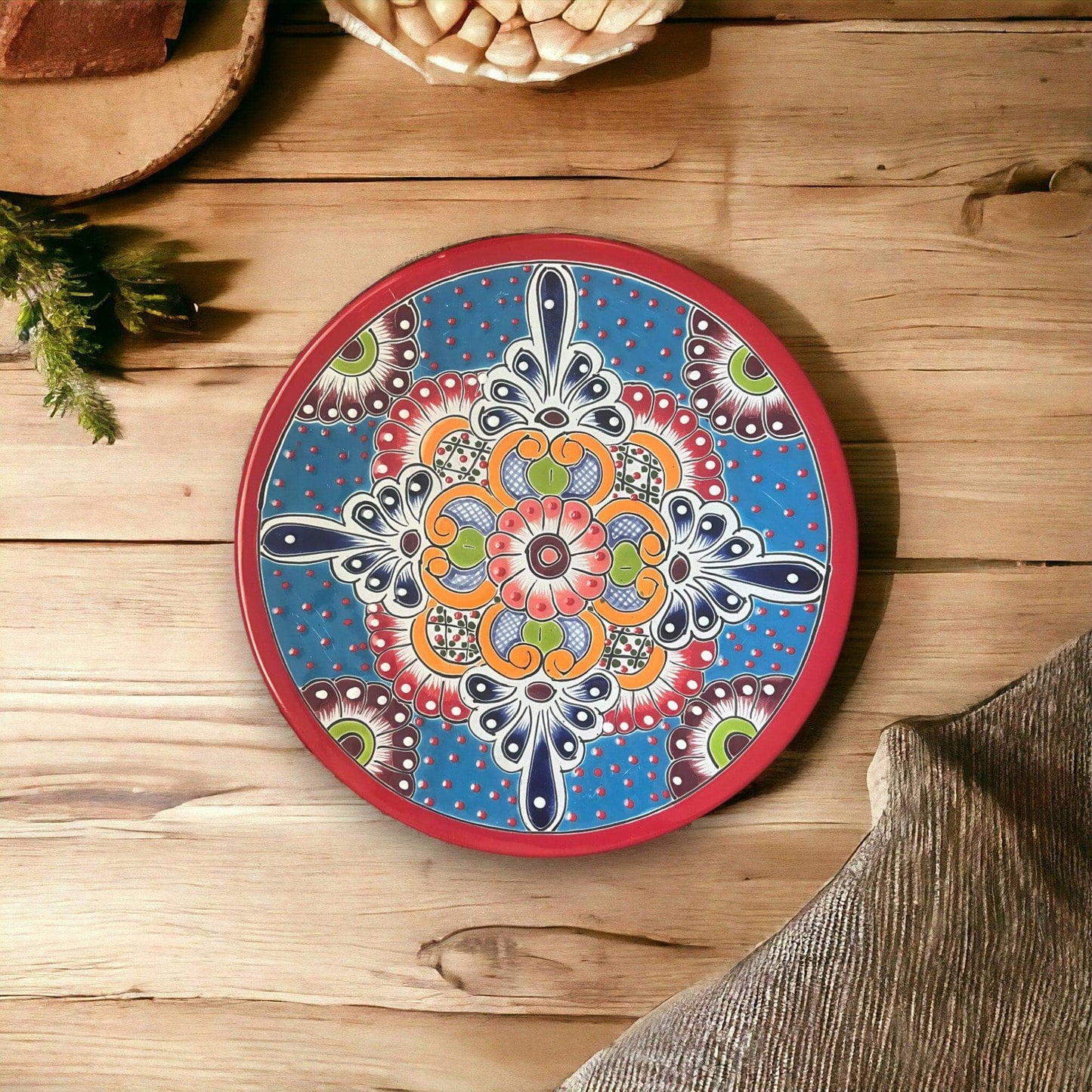 Colorful Talavera Dinnerware Set 4 Piece
