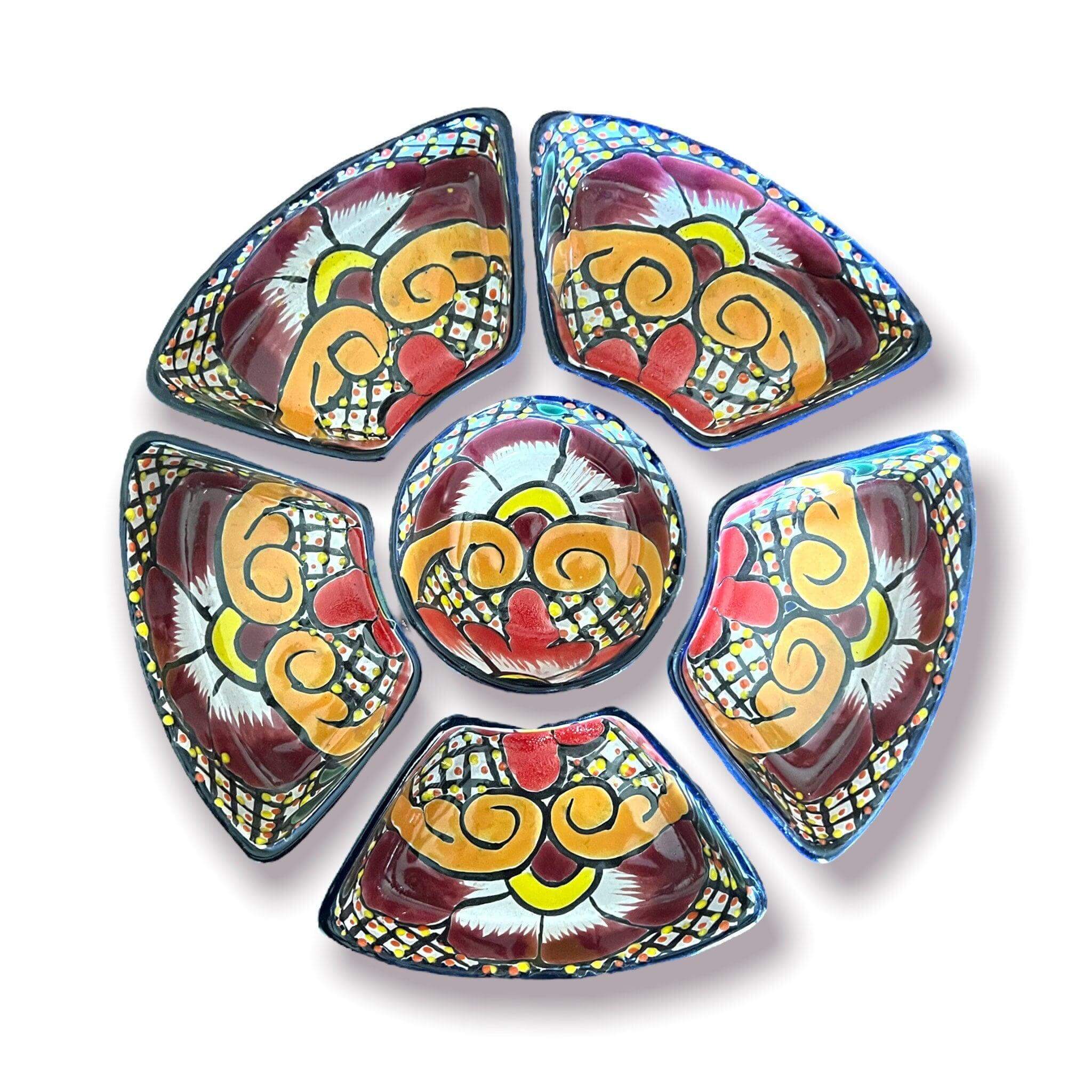 Mexican Talavera Sectional Appetizer Tray