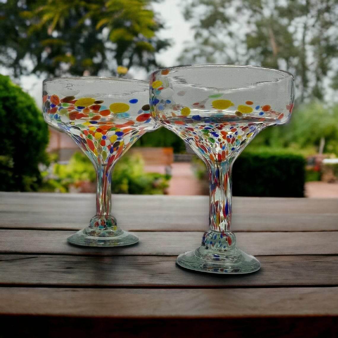 Hand-Blown Mexican Margarita Glass Gift