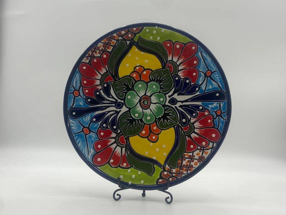 10" Talavera Dinner Plate - Mexican Craftsmanship