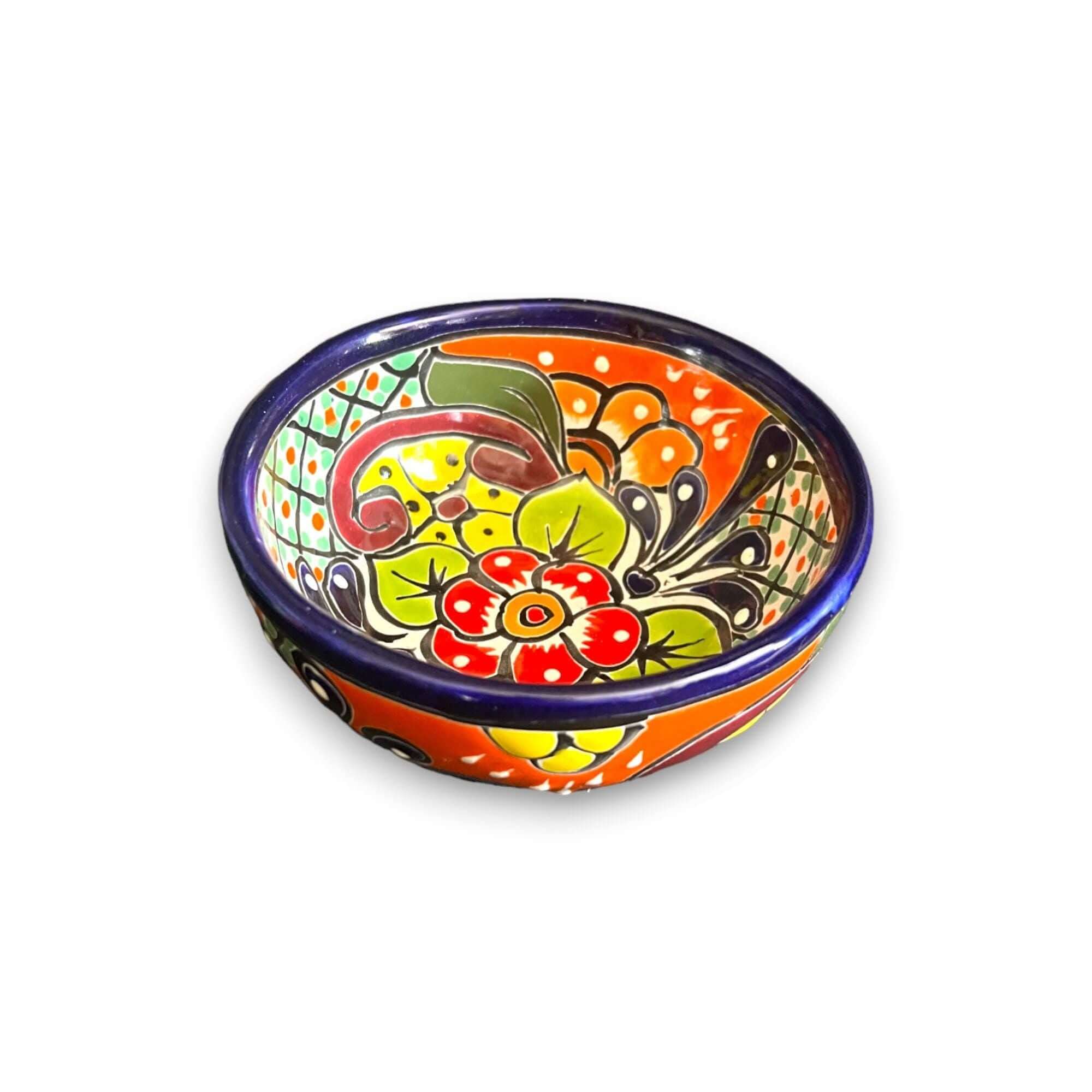 Mexican Handmade Talavera Sauce Bowl | 6" Diameter