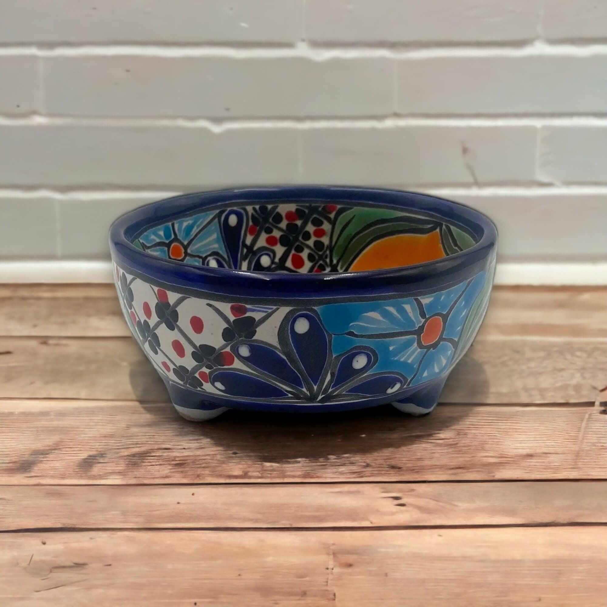 Mexican Handmade Talavera Sauce Bowl | 6" Diameter