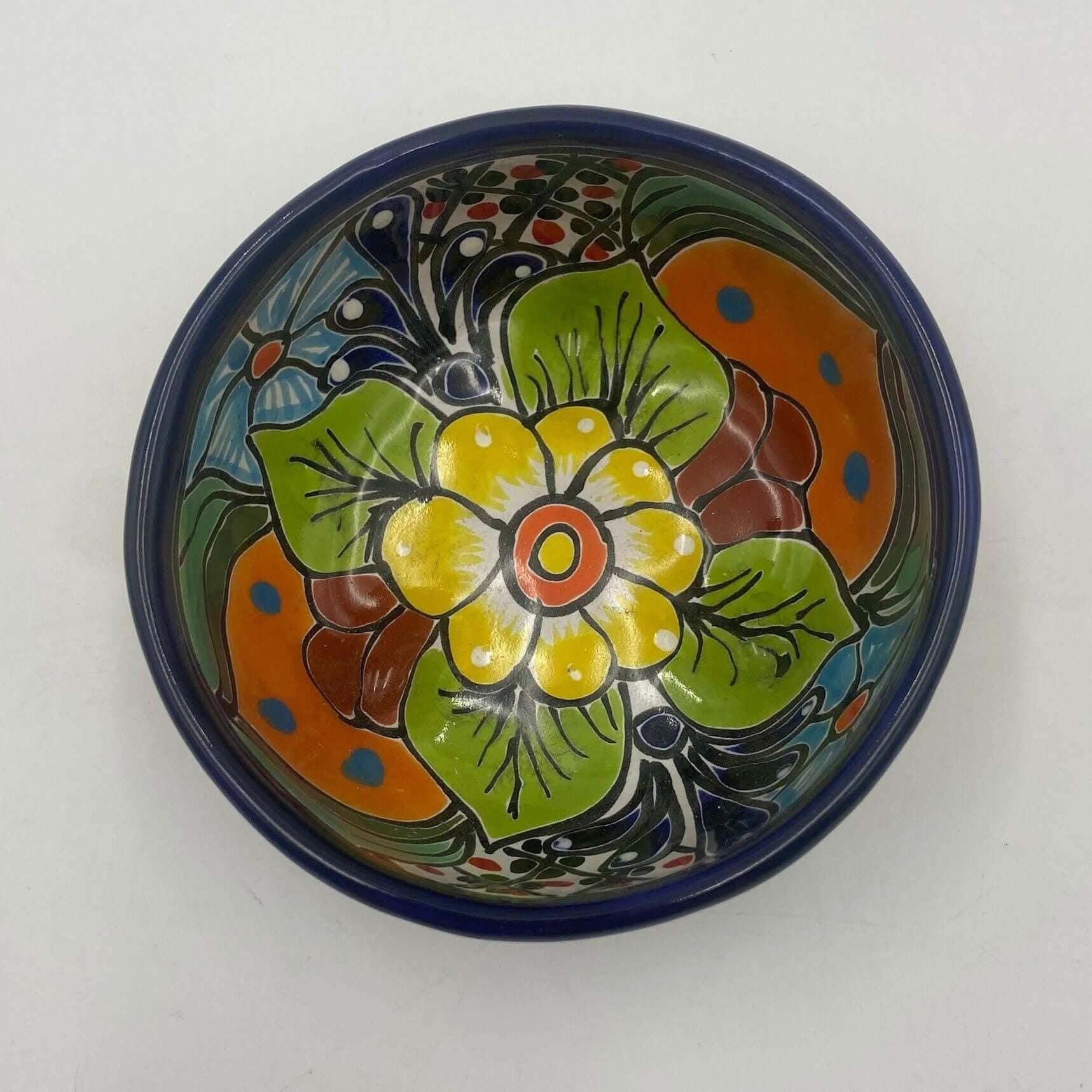 Mexican Handmade Talavera Sauce Bowl | 6" Diameter