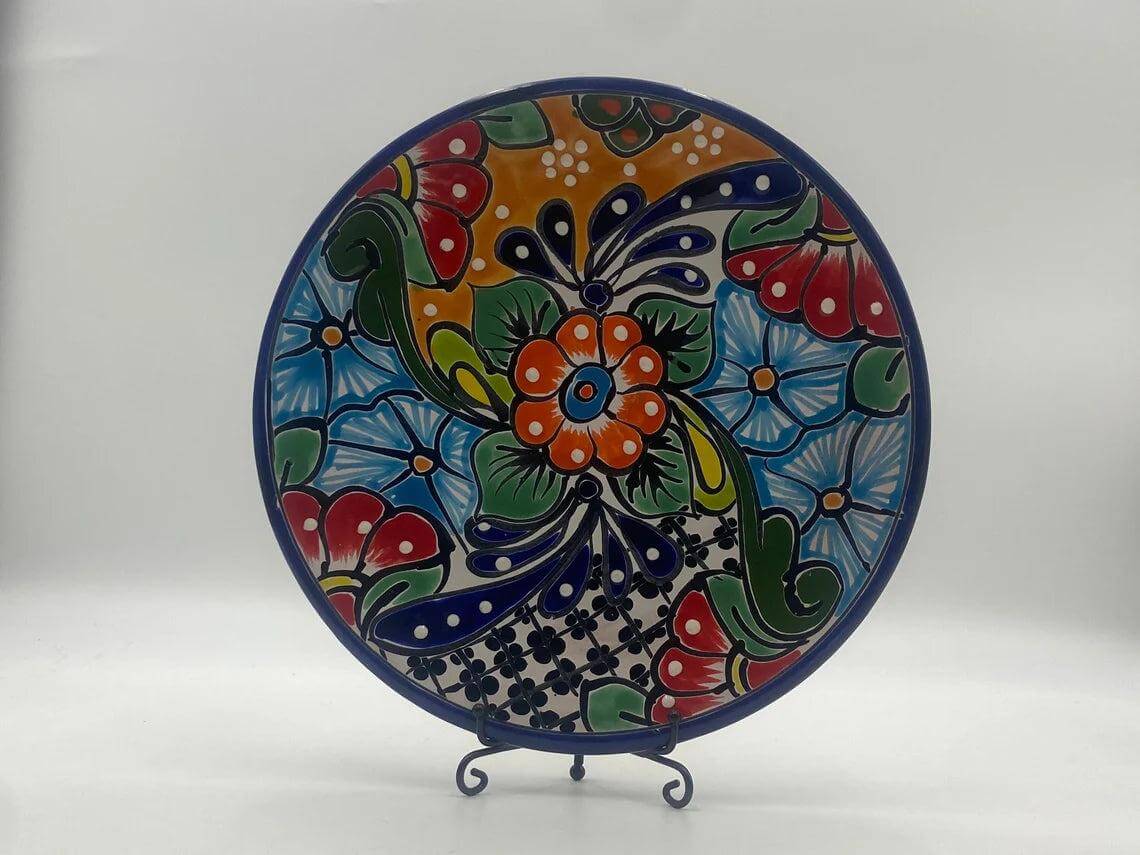 10" Talavera Dinner Plate - Mexican Craftsmanship