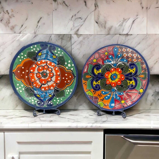 8" Talavera Dinner Plate - Handmade Elegance
