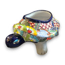 Talavera Turtle Planter | Hand-Painted Mexican Ceramic Garden Pot - hand-painted floral turtle ceramic planter from Guanajuato