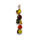 Hand-Painted Mexican Fruit Garland | Colorful Hanging Fruit Wall Art - hand-painted ceramic fruit garland with lemons, oranges and cherries on twine