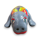 Mexican Handmade Seal Statue | Colorful Talavera Seal (Medium Size) - hand-painted kiln-fired Talavera seal from Guanajuato with vibrant floral design