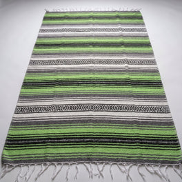 Bright Green Mexican Falsa Blanket