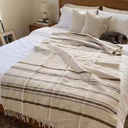 La Calma Striped Mexican blanket