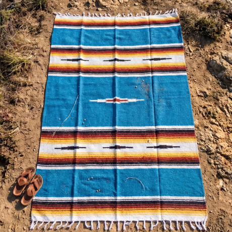 Sunset Sky Blue Blanket | Baja Diamond