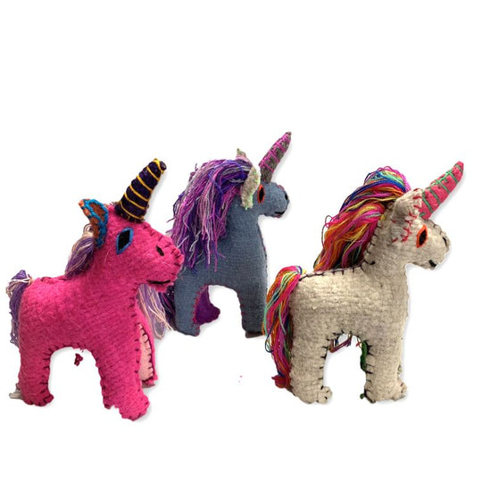 Lily the Unicorn: Repurposed Wool Boho Decor - Mexico