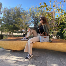 Marine Small Woven Crossbody Bag