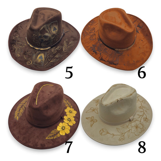 Mexican Etched Cowboy Hat | Artisan Western Design set