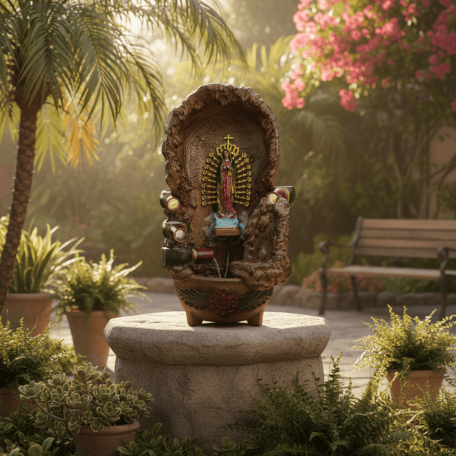 Mexican Outdoor Fountain - lifestyle product view 1