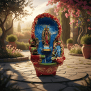 Mexican Outdoor Fountain - lifestyle product view 2