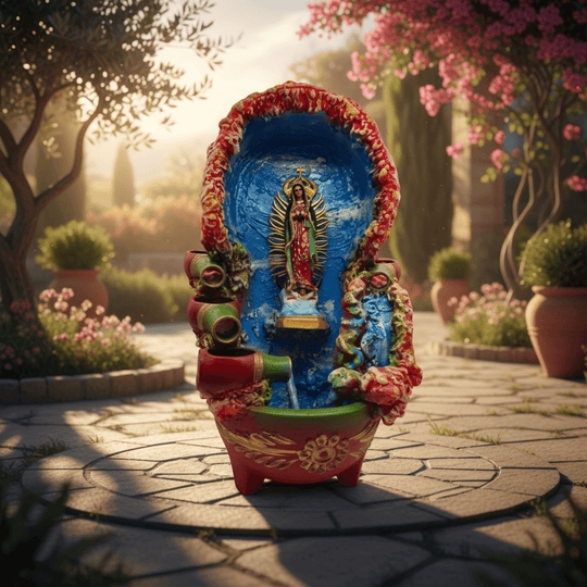 Mexican Outdoor Fountain - lifestyle product view 2