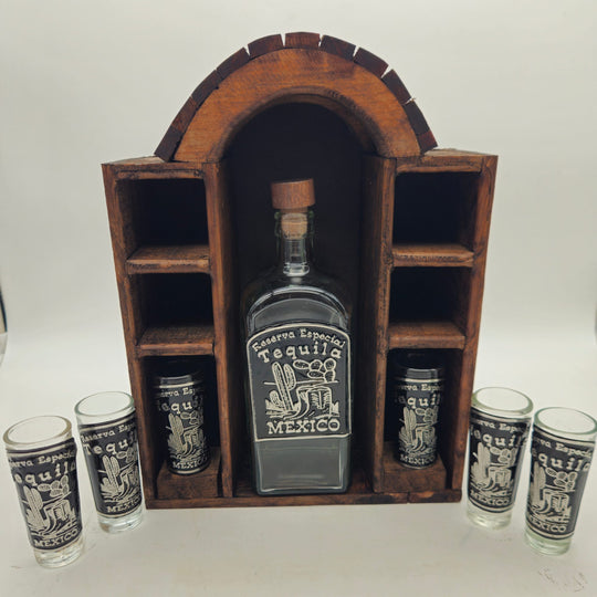 Mexican Tequila Decanter Set — TGH-6617; actual product against its original background.