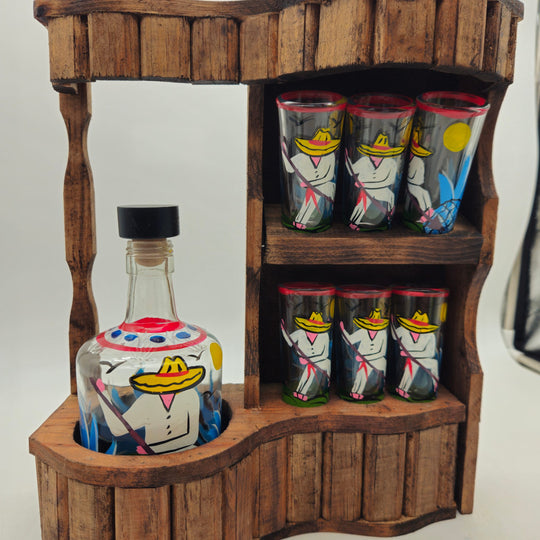 Mexican Tequila Decanter Set — TGH-6620; actual product against its original background.