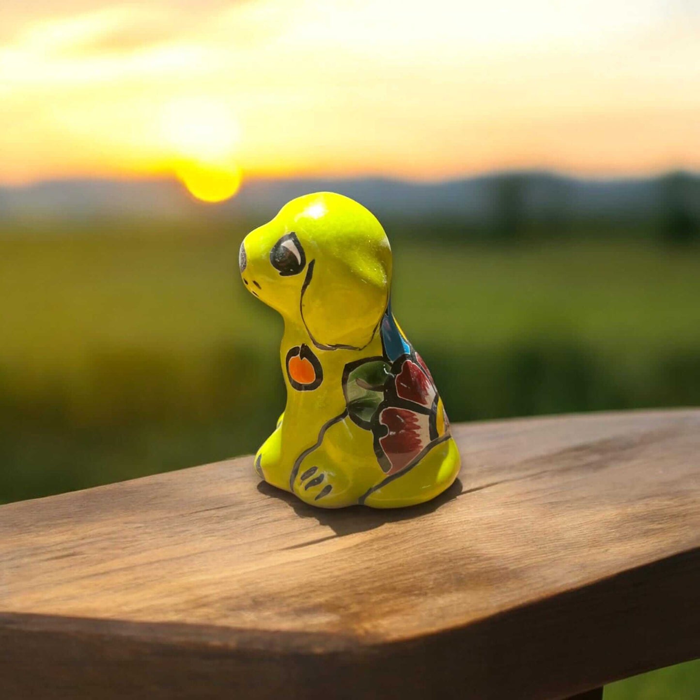 Talavera Dog Figurines | Mexican Ceramic Decor