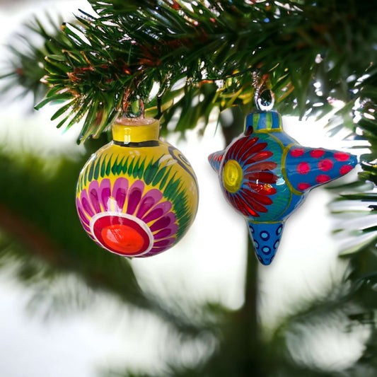 Talavera Christmas Ornaments | Folk Art Charm