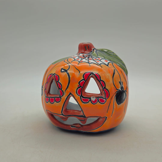 Mini Talavera Pumpkin — TGH-5905; actual product against its original background.