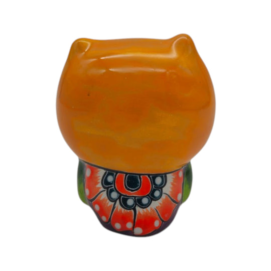 Owl Talavera Figurine - white background product view 4