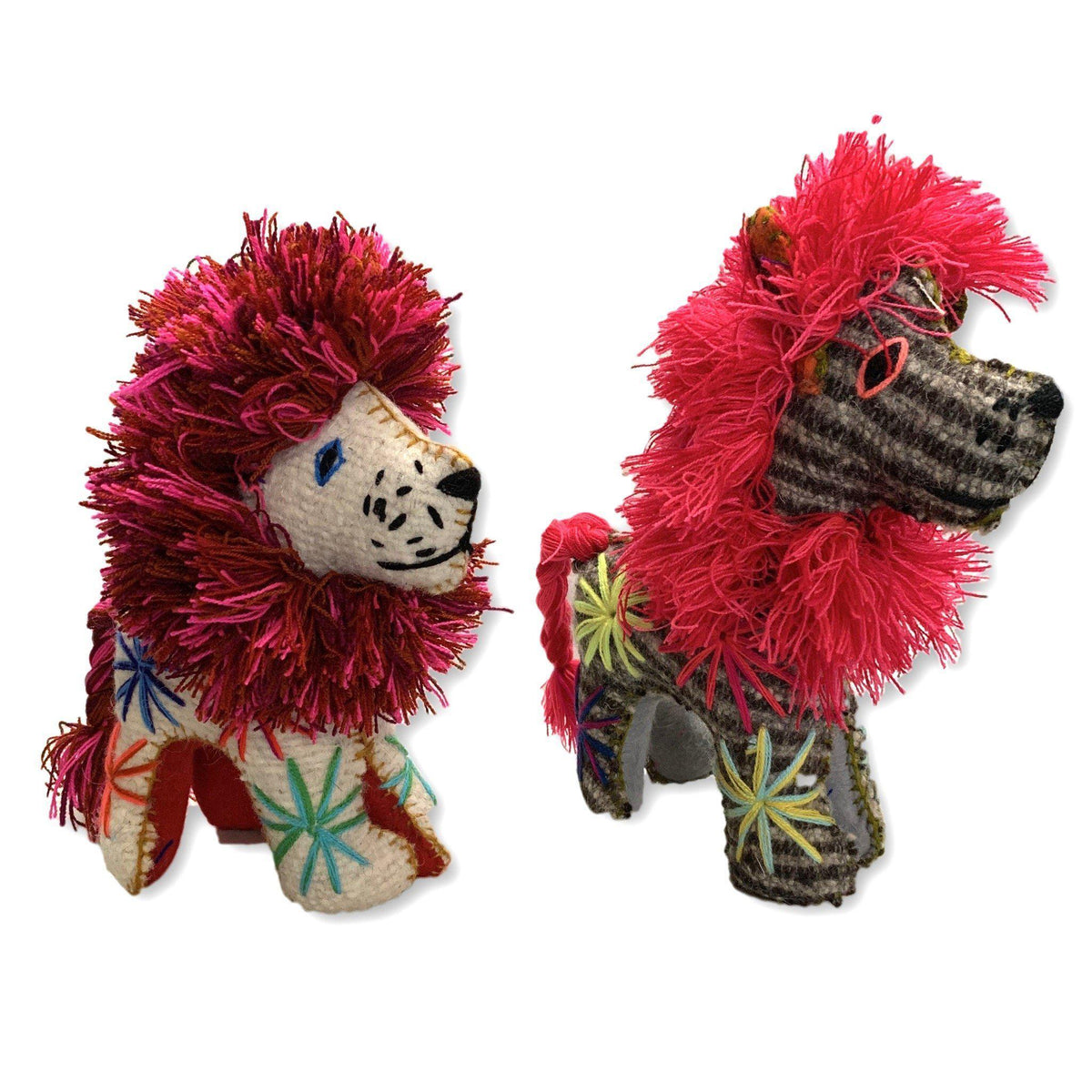 Milo the Lion: Repurposed Wool Boho Decor - Mexico