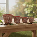 Set of 4 Talavera Flower Pots - lifestyle product view 2