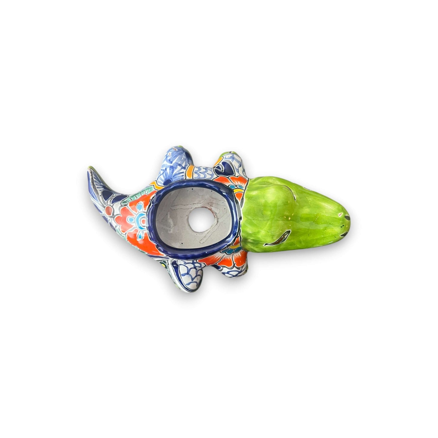 Small Talavera Alligator Planter – Handmade Ceramic Pot