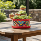 Small Talavera Flower Pot - lifestyle product view 2
